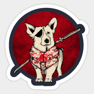 Corgi Samurai Sticker